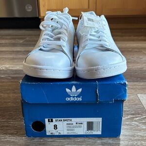 Adidas Stan Smith White Leather Sneakers